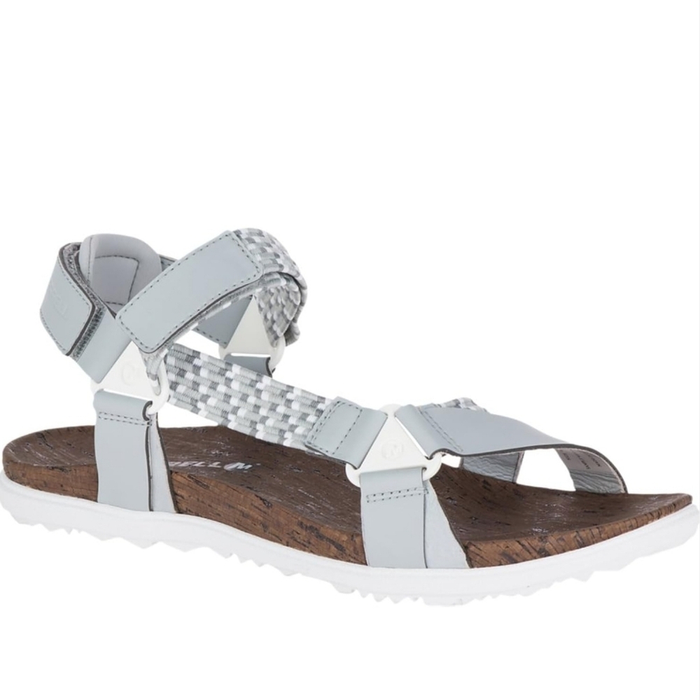 Merrell Sandals Around Town Sunvue Woven Strap Cork Wrap Air Cushion Sole